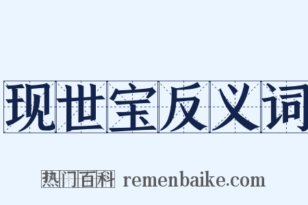 现世宝反义词是什么意思的图片